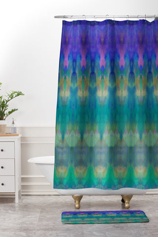 Amy Sia Tribal Diamonds 3 Shower Curtain And Mat