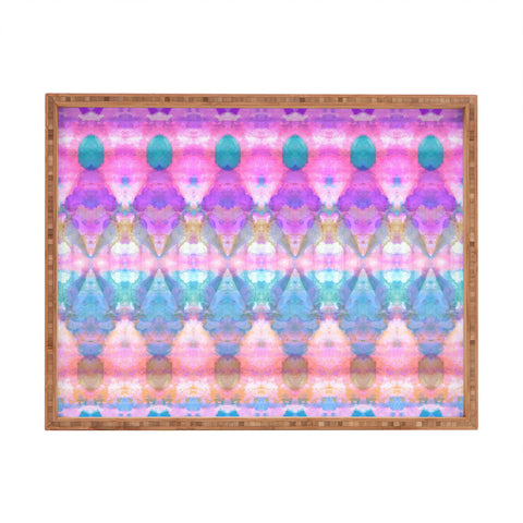 Amy Sia Tribal Diamonds Pastel Pink Rectangular Tray