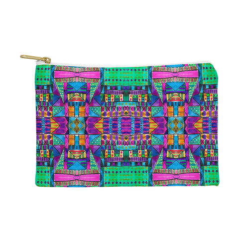 Amy Sia Tribal Patchwork 2 Pink Pouch