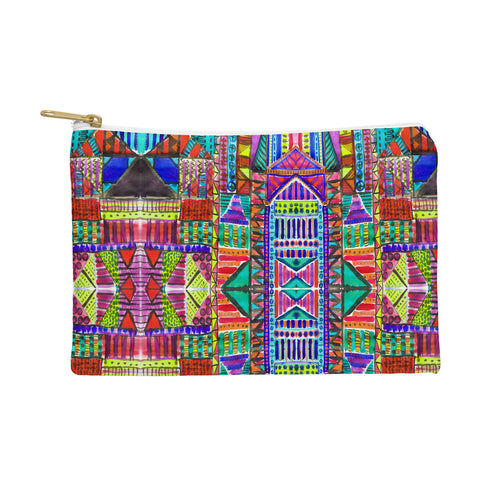 Amy Sia Tribal Patchwork Red Pouch