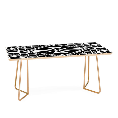 Amy Sia Tribe Black and White 1 Coffee Table