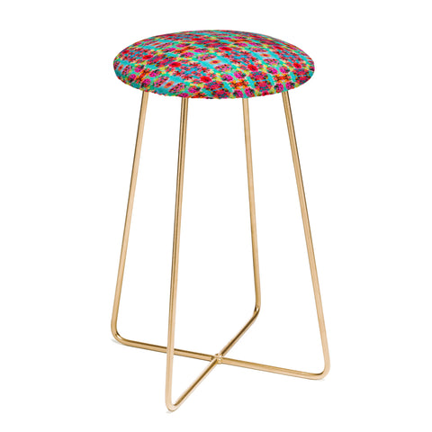 Amy Sia Tropical Floral Counter Stool