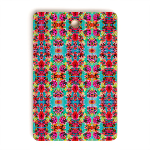 Amy Sia Tropical Floral Cutting Board Rectangle