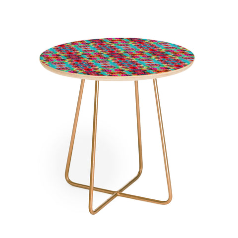 Amy Sia Tropical Floral Round Side Table