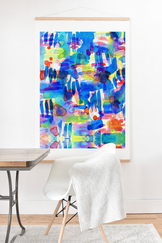 Amy Sia Tropico Blue Art Print And Hanger