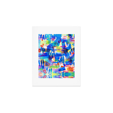 Amy Sia Tropico Blue Art Print