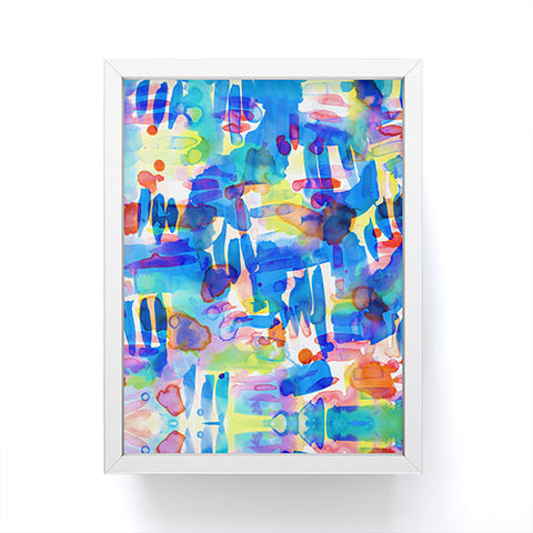 Amy Sia Tropico Blue Framed Mini Art Print