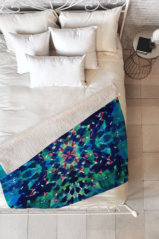 Amy Sia Water Dream Fleece Throw Blanket