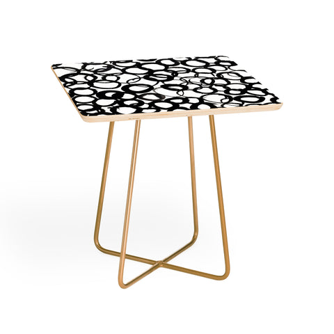 Amy Sia Watercolor Circle Black Side Table