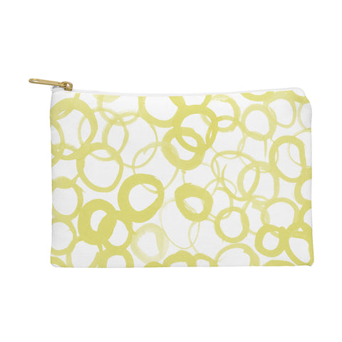Amy Sia Watercolor Circle Ochre Pouch