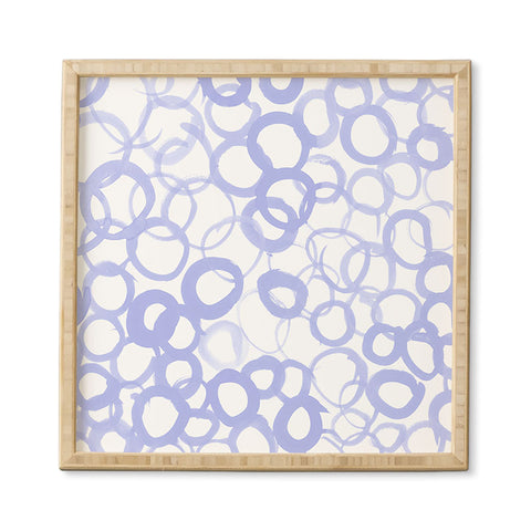 Amy Sia Watercolor Circle Pale Blue Framed Wall Art