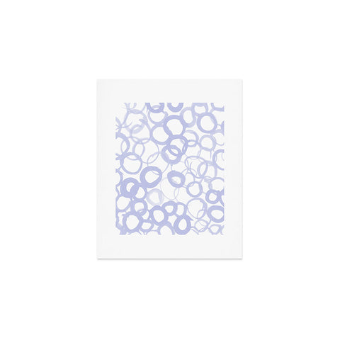 Amy Sia Watercolor Circle Pale Blue Art Print