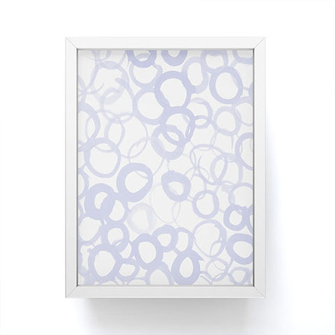 Amy Sia Watercolor Circle Pale Blue Framed Mini Art Print