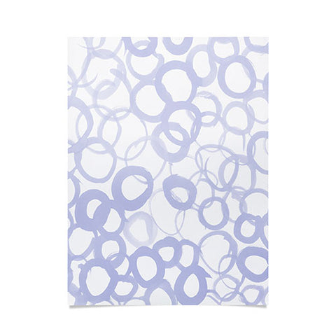 Amy Sia Watercolor Circle Pale Blue Poster