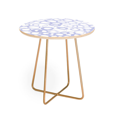 Amy Sia Watercolor Circle Pale Blue Round Side Table