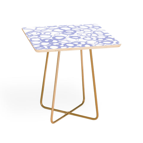 Amy Sia Watercolor Circle Pale Blue Side Table
