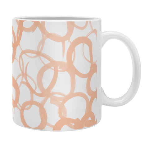 Amy Sia Watercolor Circle Peach Coffee Mug