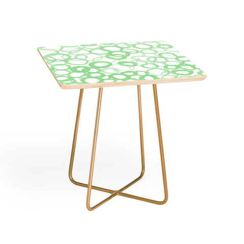 Amy Sia Watercolor Circle Sage Side Table
