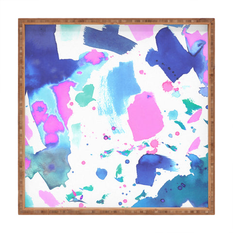 Amy Sia Watercolor Splash 2 Square Tray