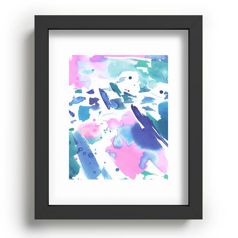 Amy Sia Watercolor Splash Recessed Framing Rectangle