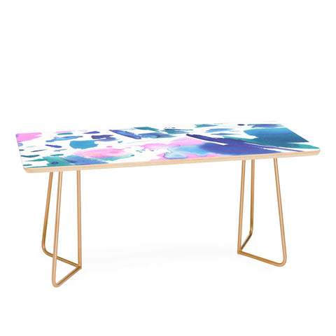 Amy Sia Watercolor Splash Coffee Table