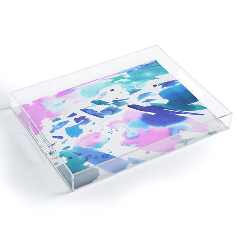 Amy Sia Watercolor Splash Acrylic Tray