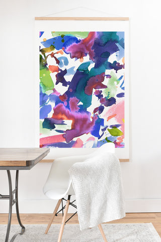 Amy Sia Watercolor Splatter 2 Art Print And Hanger