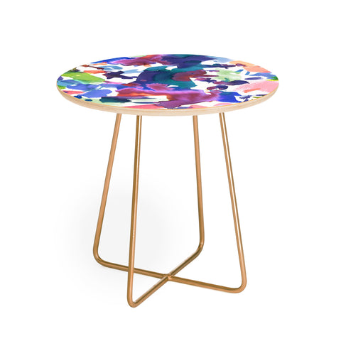 Amy Sia Watercolor Splatter 2 Round Side Table