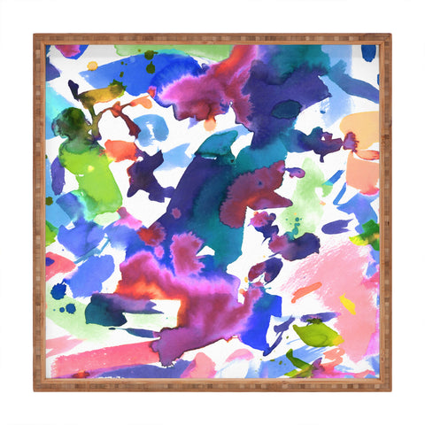 Amy Sia Watercolor Splatter 2 Square Tray
