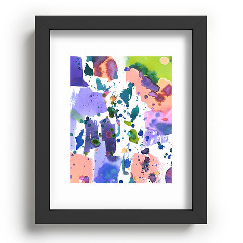 Amy Sia Watercolor Splatter Recessed Framing Rectangle