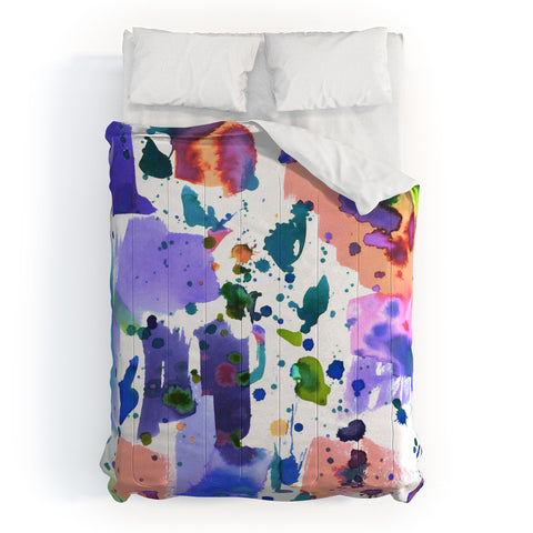 Amy Sia Watercolor Splatter Comforter