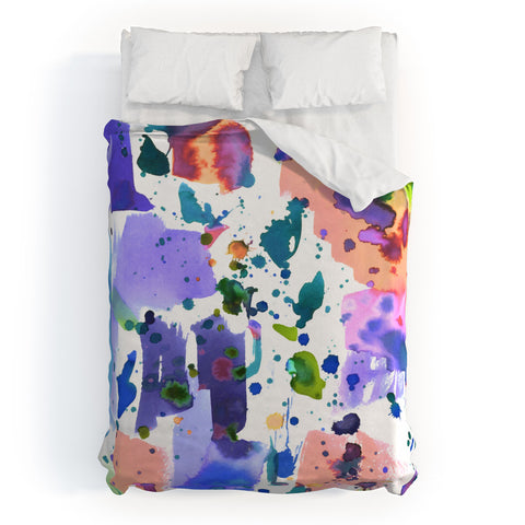 Amy Sia Watercolor Splatter Duvet Cover