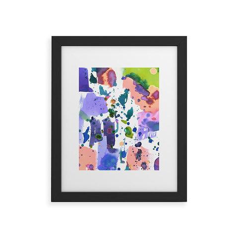 Amy Sia Watercolor Splatter Framed Art Print