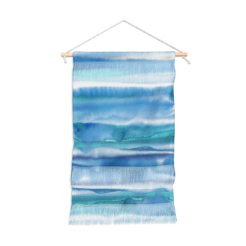 Amy Sia Watercolor Stripe Blue Wall Hanging Portrait