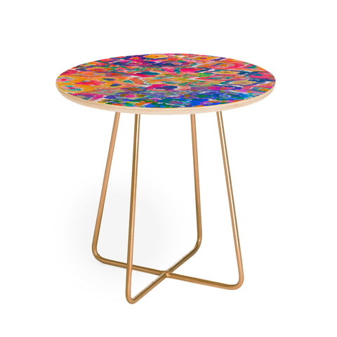 Amy Sia Watercolour Ikat 3 Round Side Table