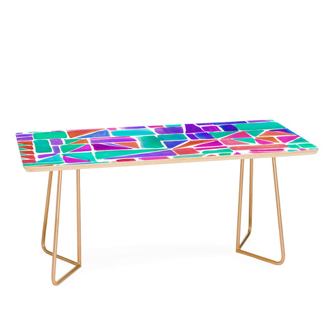 Amy Sia Watercolour Shapes 1 Coffee Table