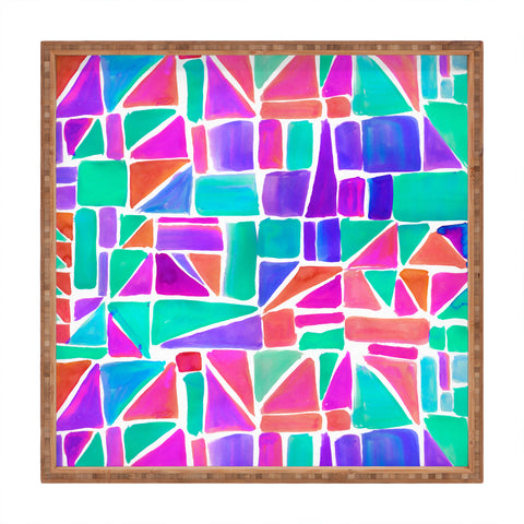 Amy Sia Watercolour Shapes 1 Square Tray