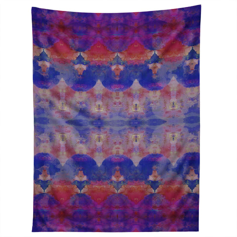 Amy Sia Watercolour Tribal Blue Tapestry