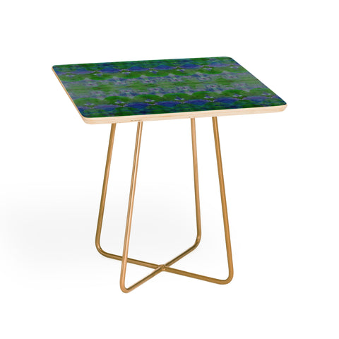 Amy Sia Watercolour Tribal Green Side Table