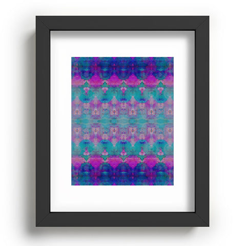 Amy Sia Watercolour Tribal Pink Recessed Framing Rectangle