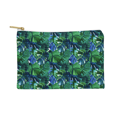 Amy Sia Welcome to the Jungle Palm Deep Green Pouch