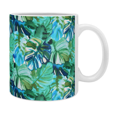Amy Sia Welcome to the Jungle Palm Green Coffee Mug