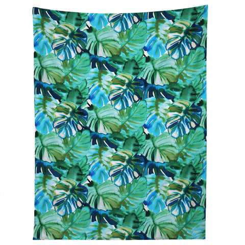 Amy Sia Welcome to the Jungle Palm Green Tapestry