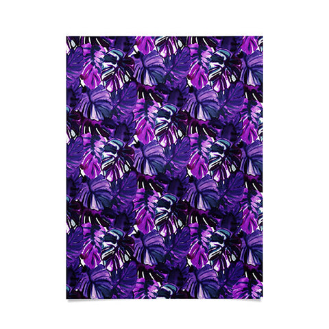 Amy Sia Welcome to the Jungle Palm Purple Poster