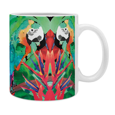 Amy Sia Welcome to the Jungle Parrot Coffee Mug