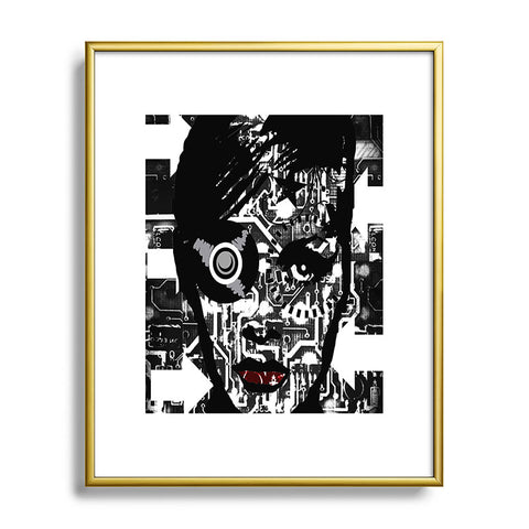 Amy Smith Black and White Metal Framed Art Print