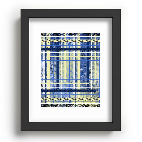 Amy Smith blue and yellow obsession Recessed Framing Rectangle