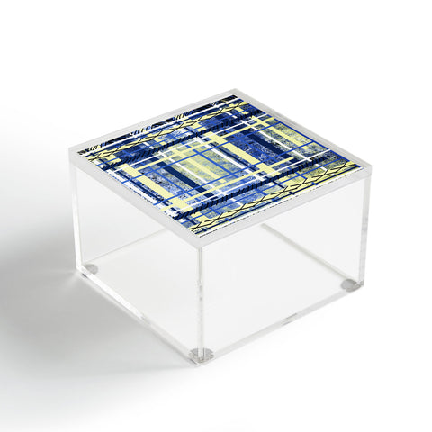 Amy Smith blue and yellow obsession Acrylic Box