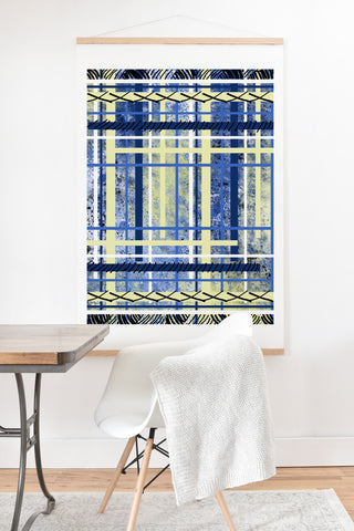 Amy Smith blue and yellow obsession Art Print And Hanger