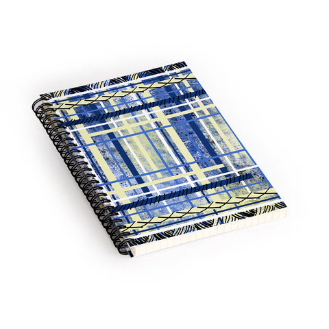Amy Smith blue and yellow obsession Spiral Notebook